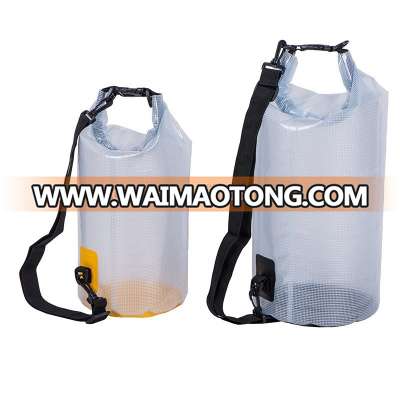 custom logo pvc Clear Mesh dry Bags for outdoor sport